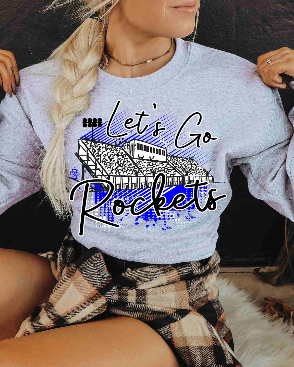 Let's Go Rockets Stadium DTF Transfer