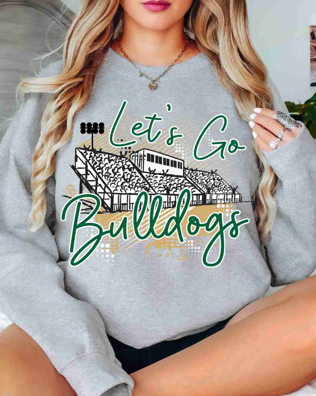 Let's Go Bulldogs Stadium DTF Transfer