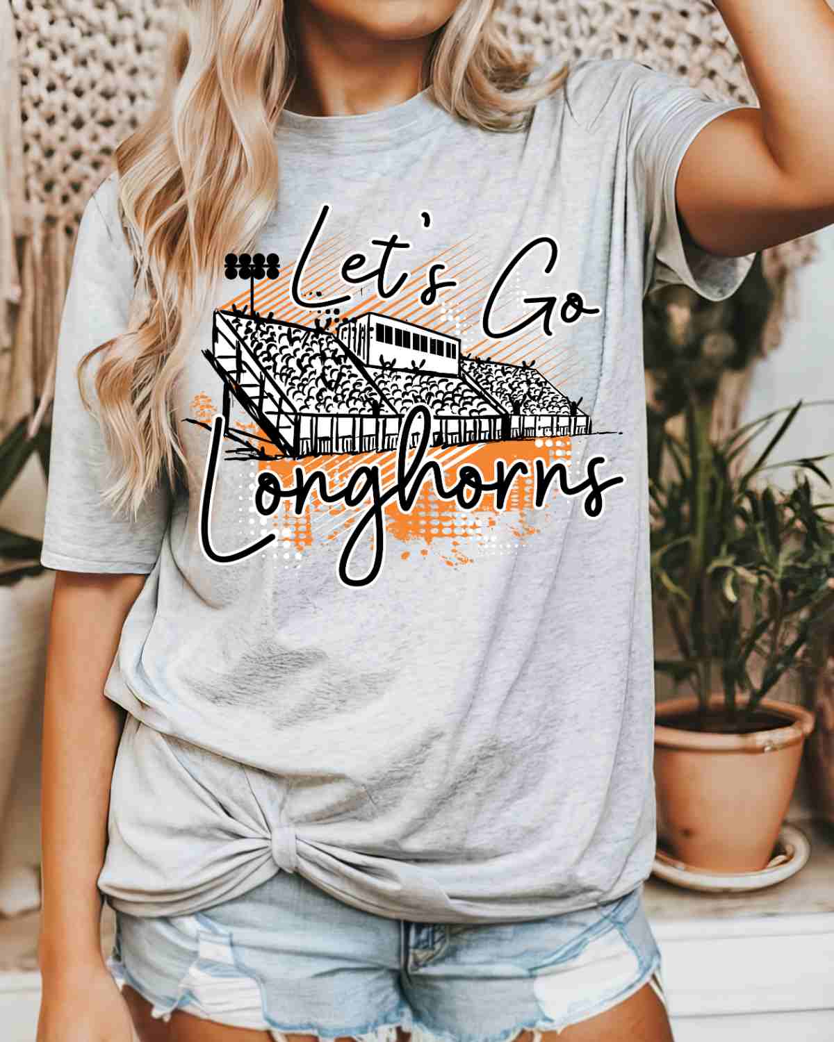 Let's Go Longhorns Stadium DTF Transfer