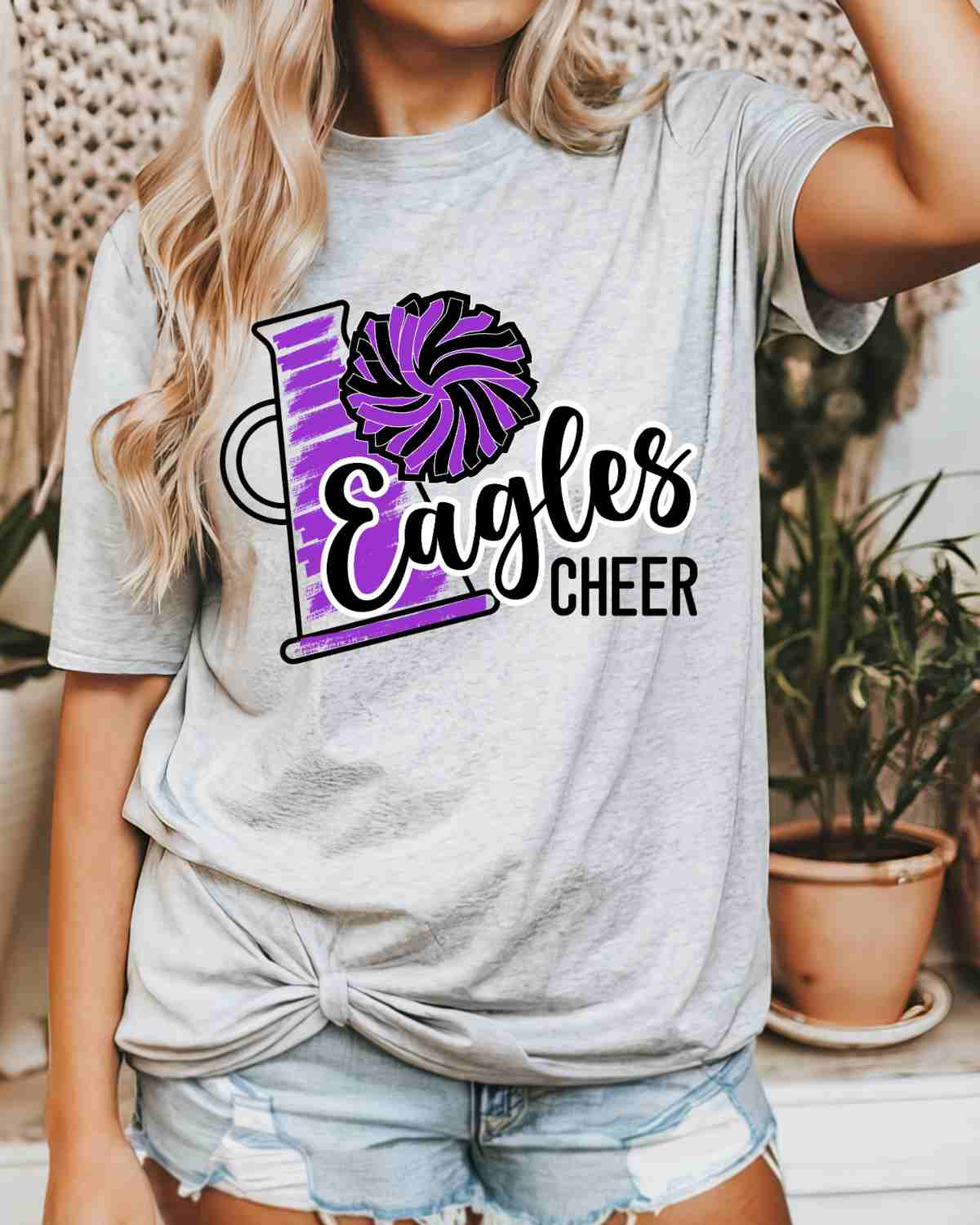 Eagles Cheer Megaphone DTF Transfer