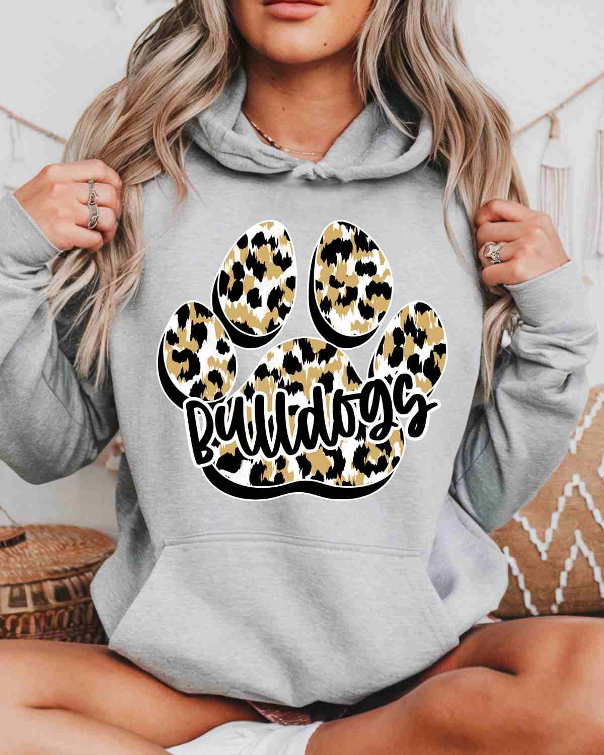 Bulldogs Paw Print DTF Transfer