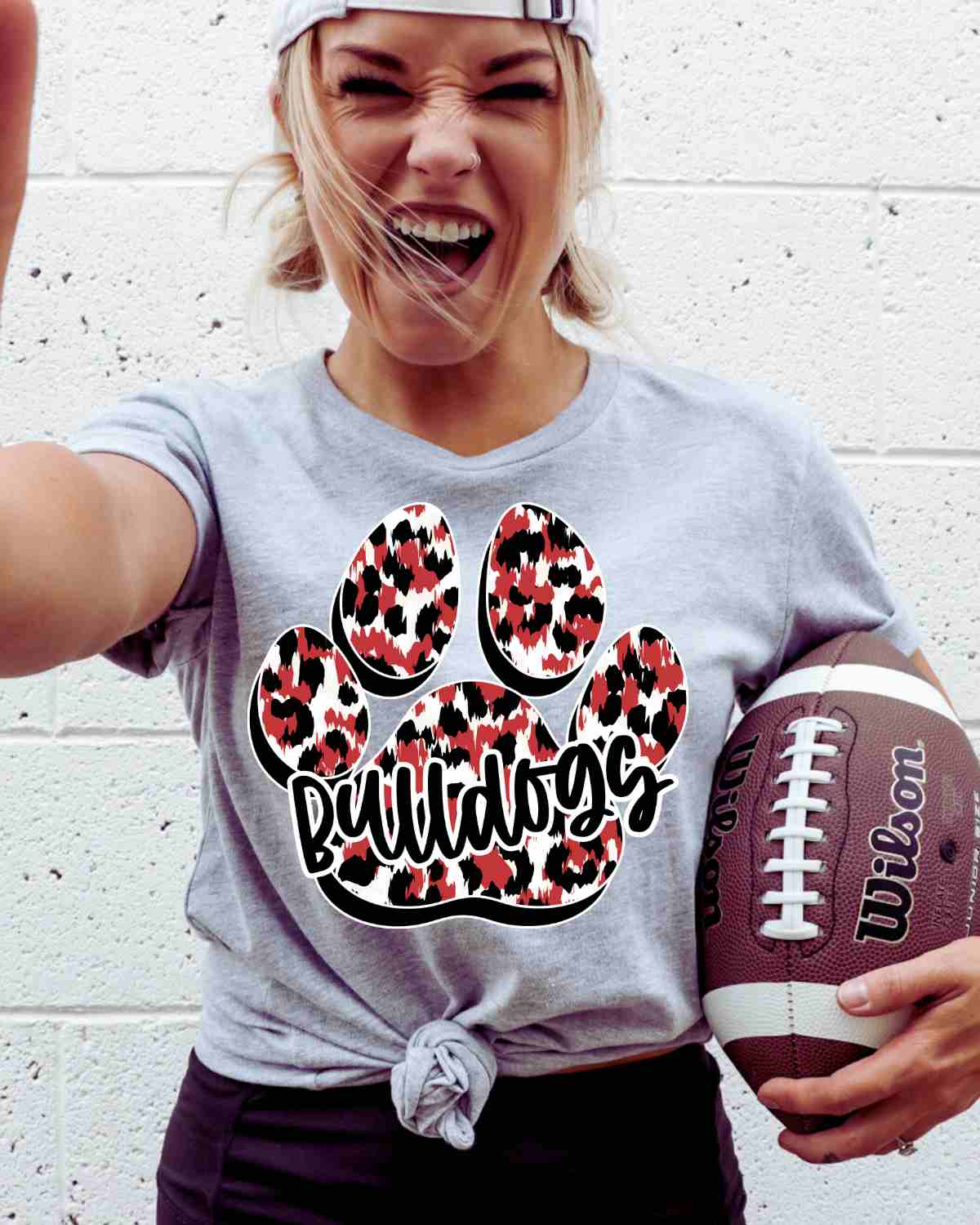 Bulldogs Paw Print DTF Transfer