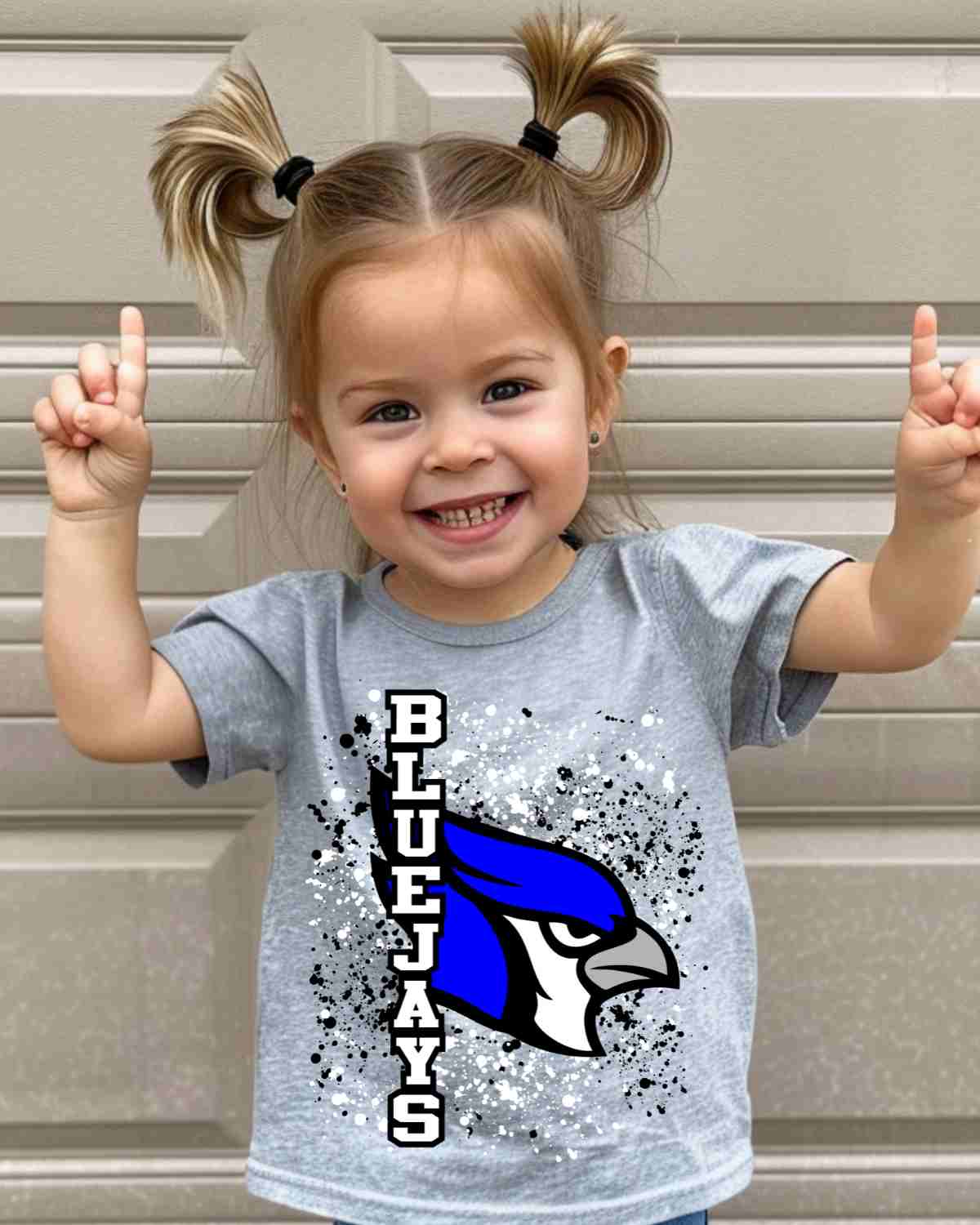 Bluejays Mascot Splatter DTF Transfer