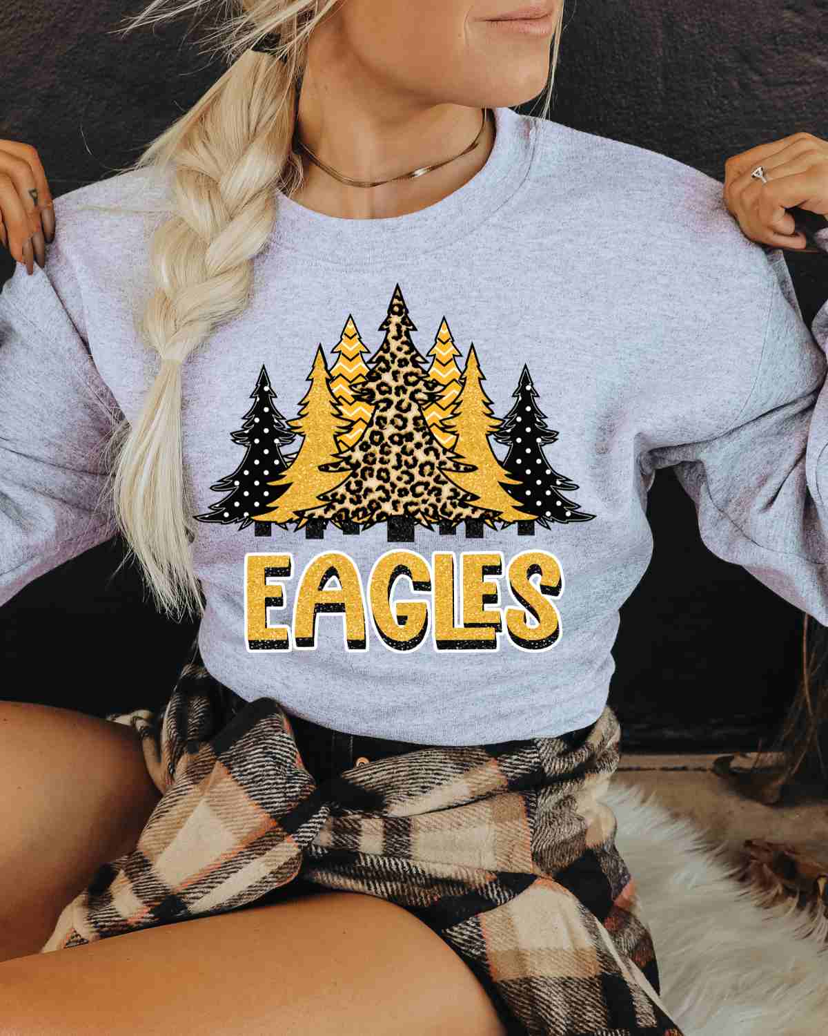 Eagle Christmas Trees DTF Transfer
