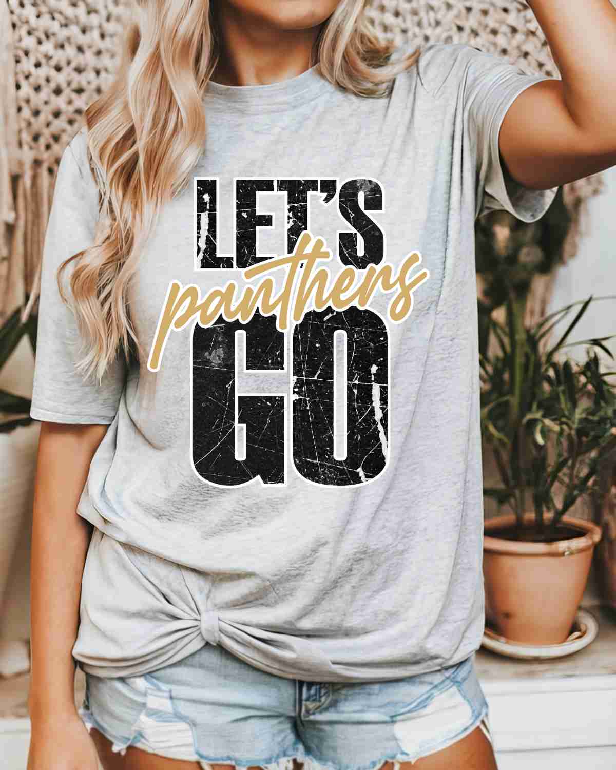 Let's Go Panthers DTF Transfer