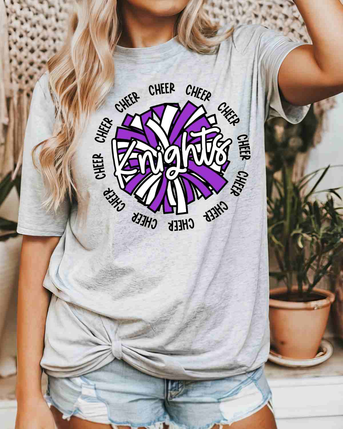 Knights Circle Pom DTF Transfer