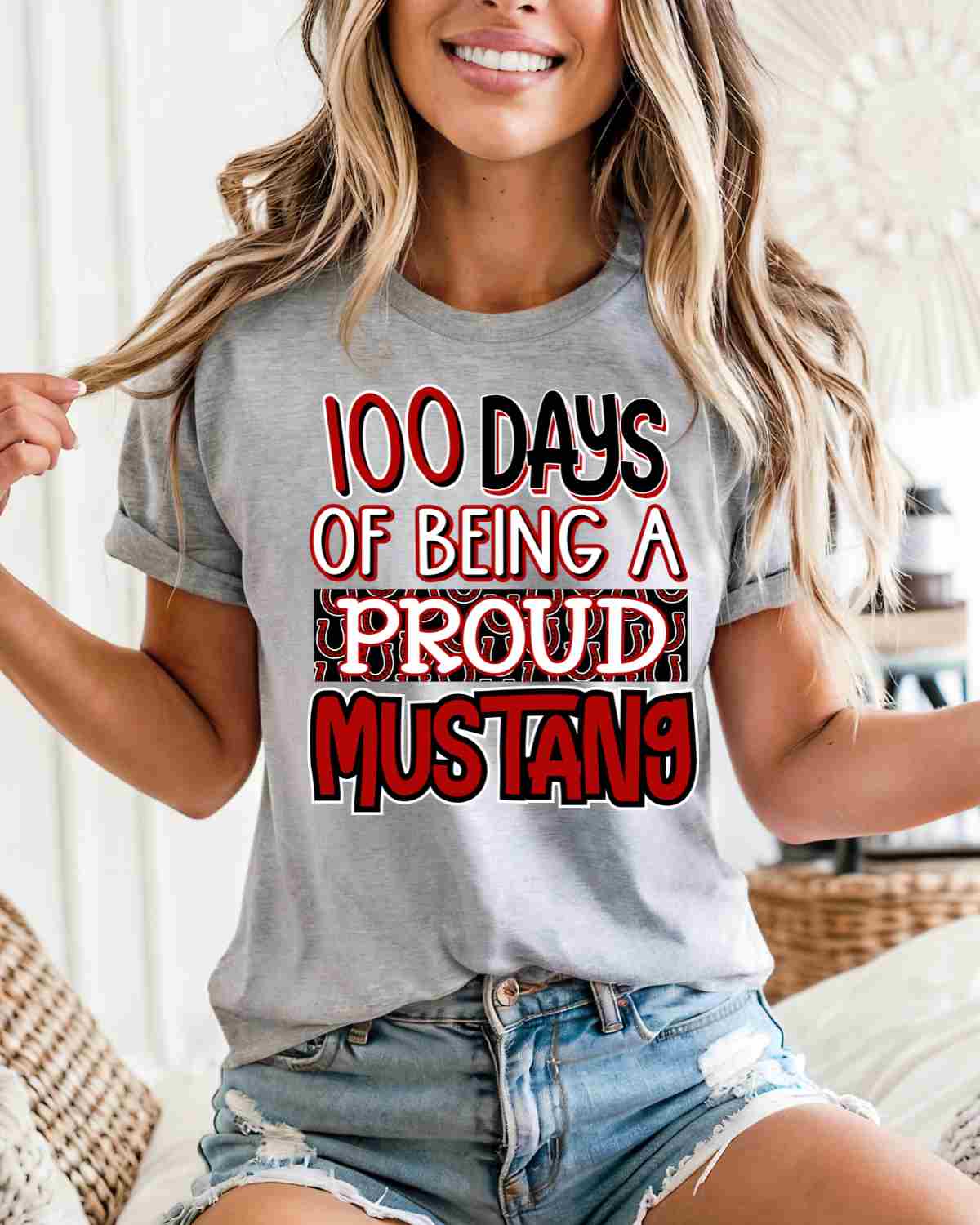 100 Days of Being a Proud Mustang DTF Transfer