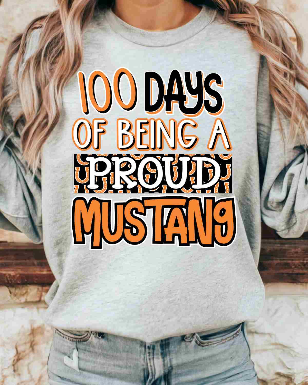 100 Days of Being a Proud Mustang DTF Transfer