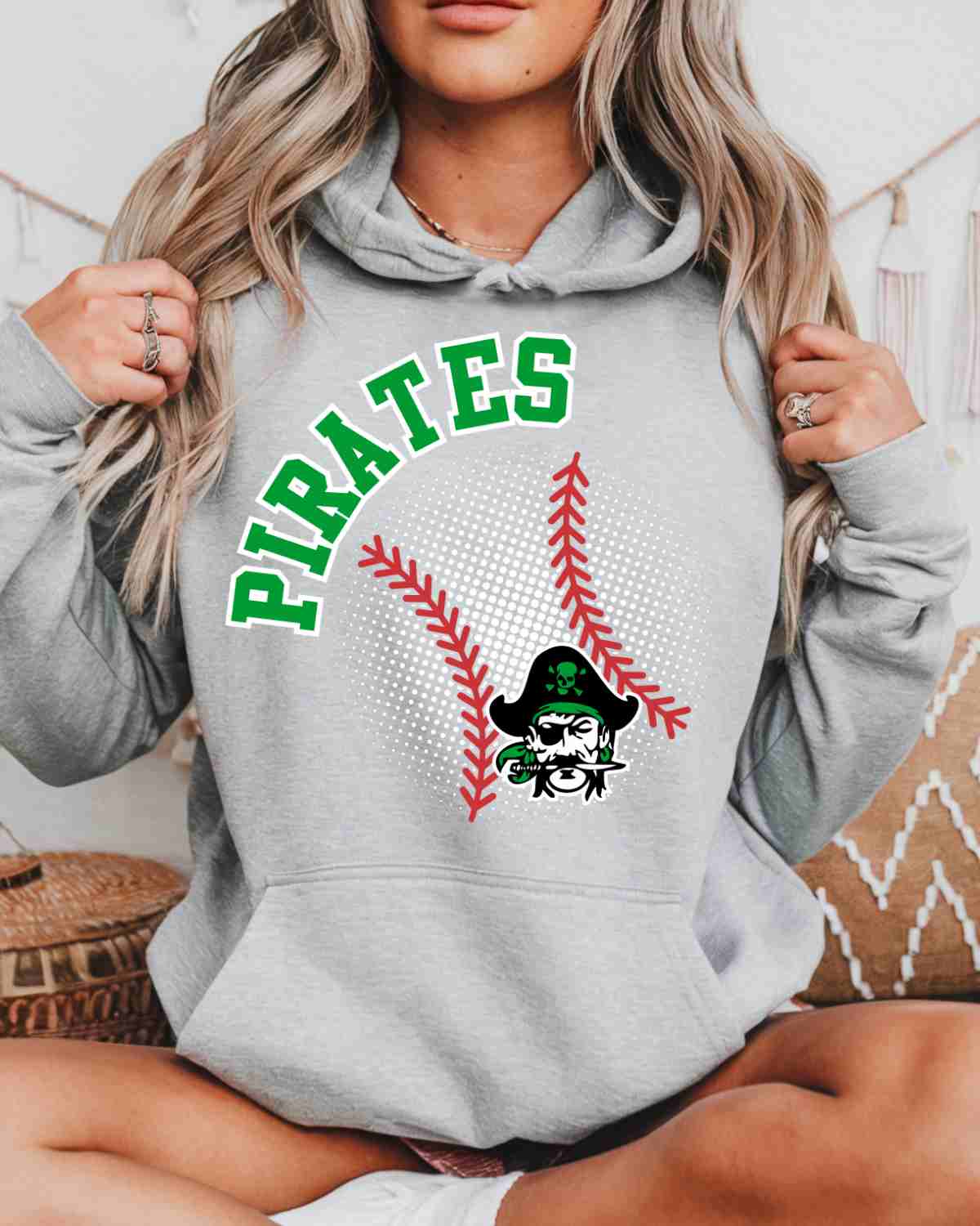 Pirates Baseball Halftone DTF Transfer