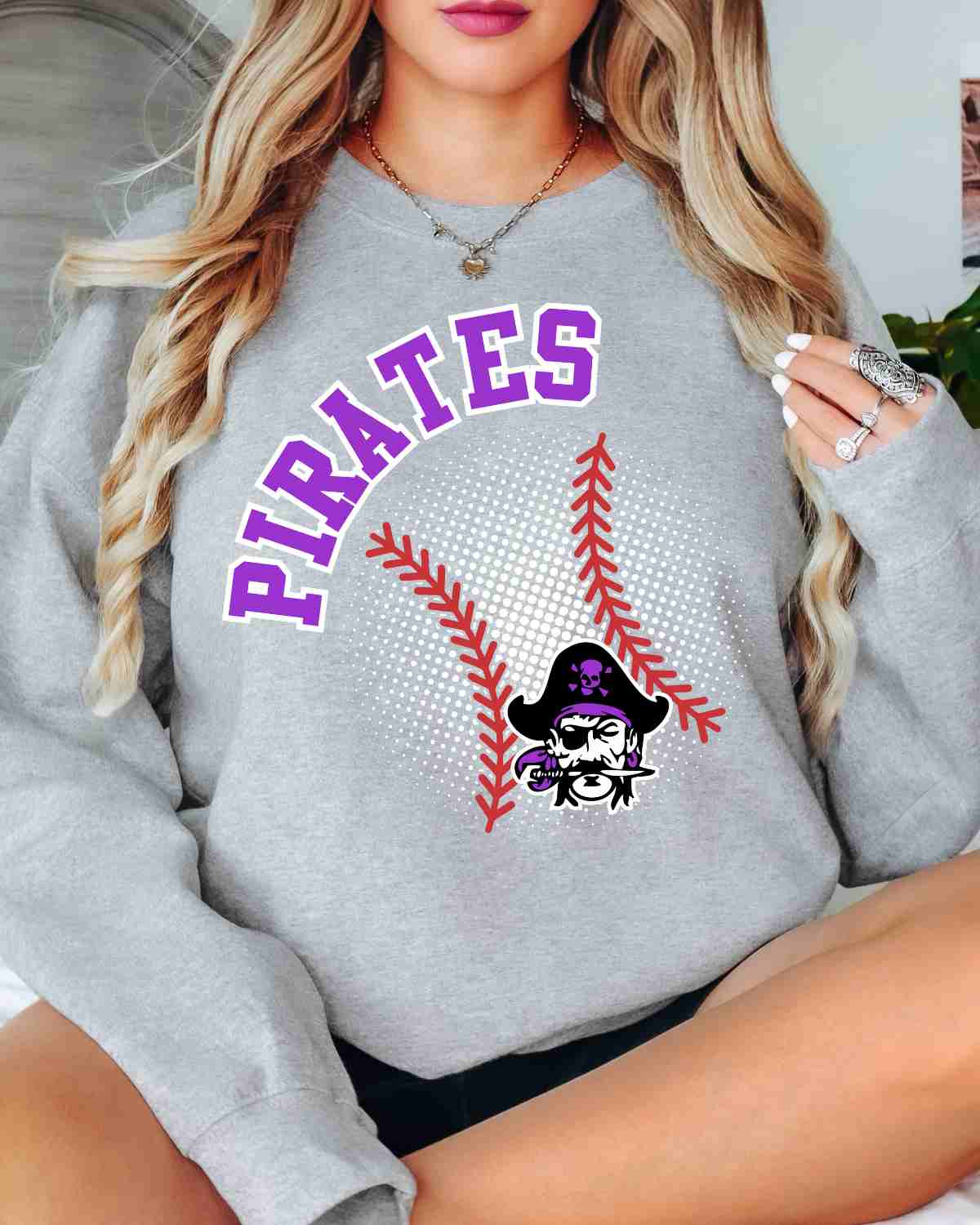 Pirates Baseball Halftone DTF Transfer