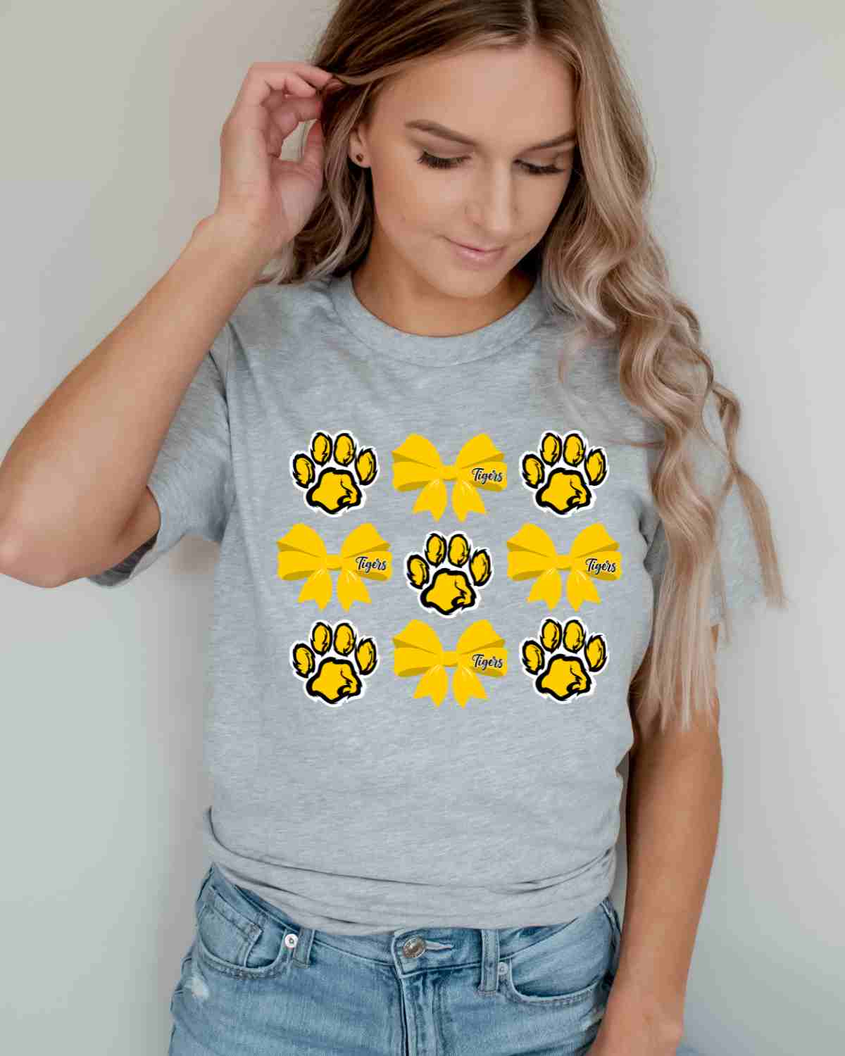 Tigers Coquette Bows DTF Transfer - Rustic Grace Heat Transfer Company