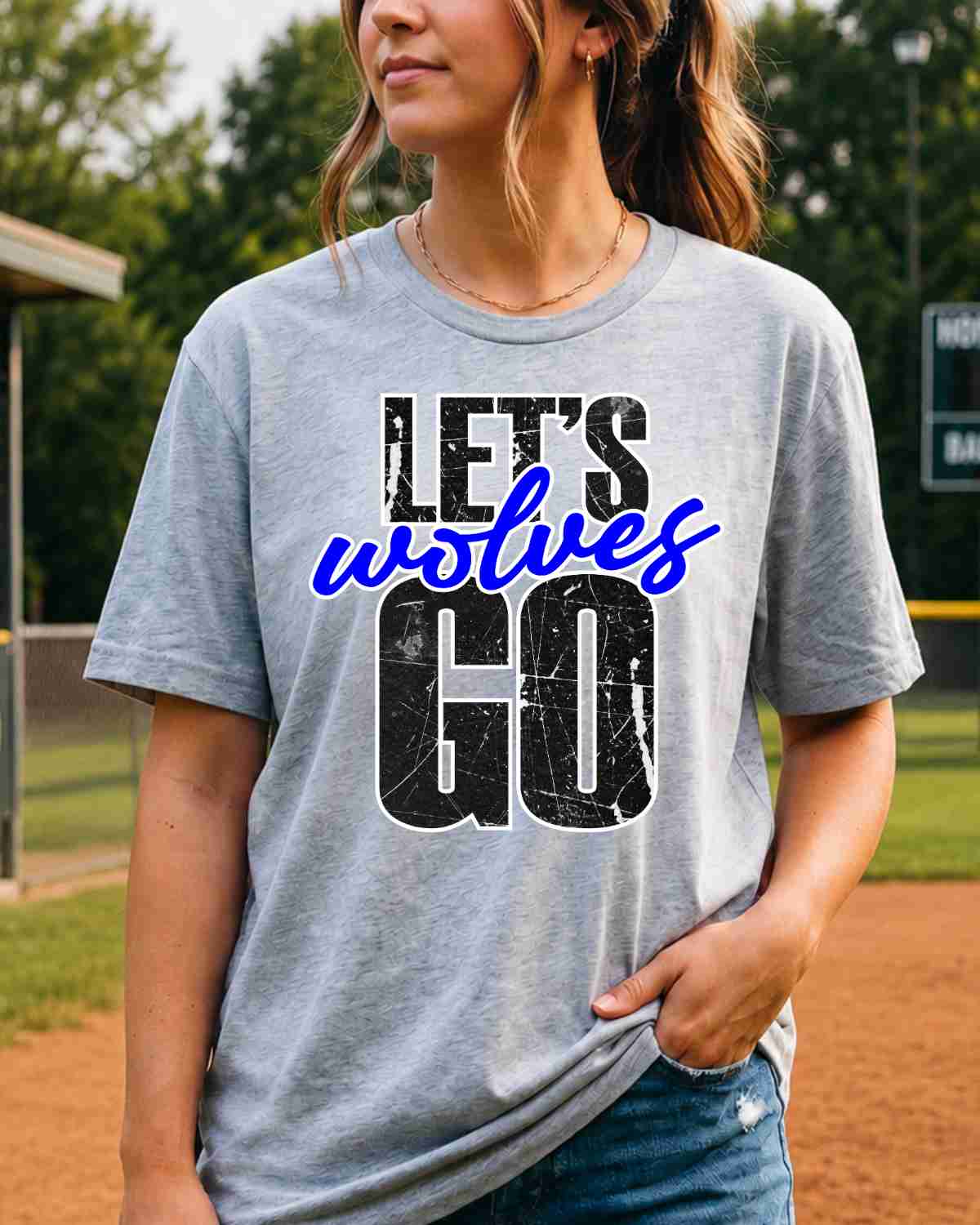 Let's Go Wolves DTF Transfer