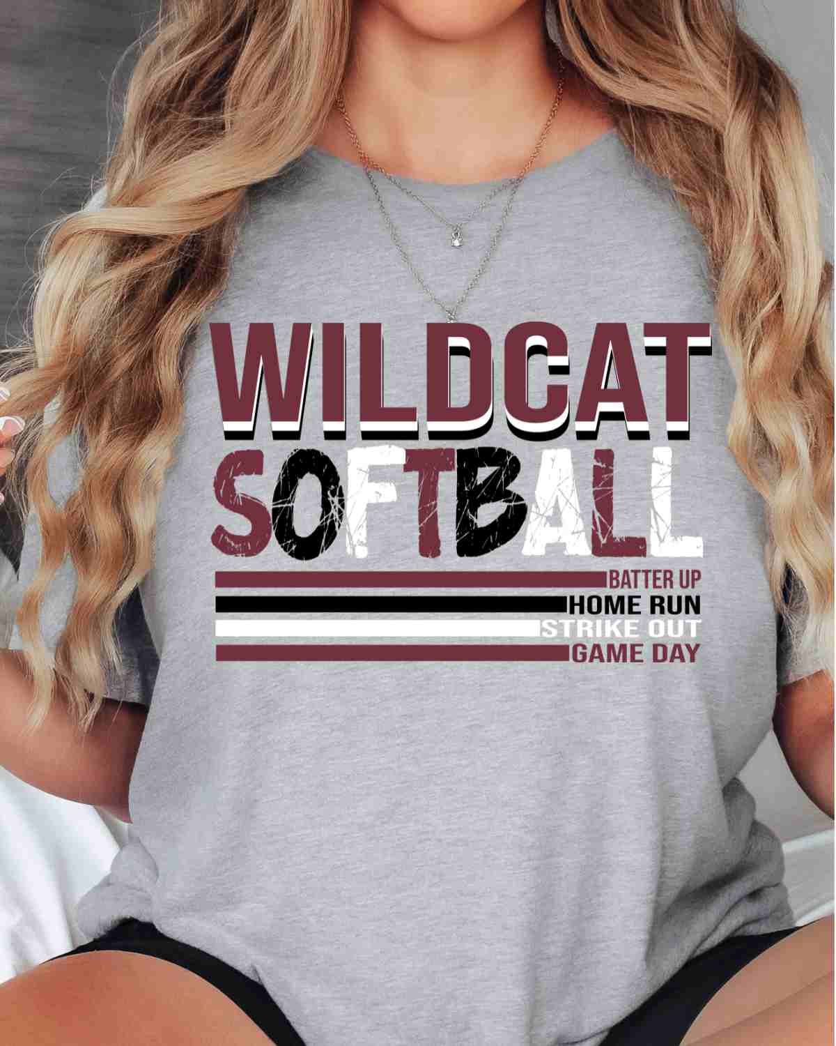 Wildcat Softball with Lines DTF Transfer