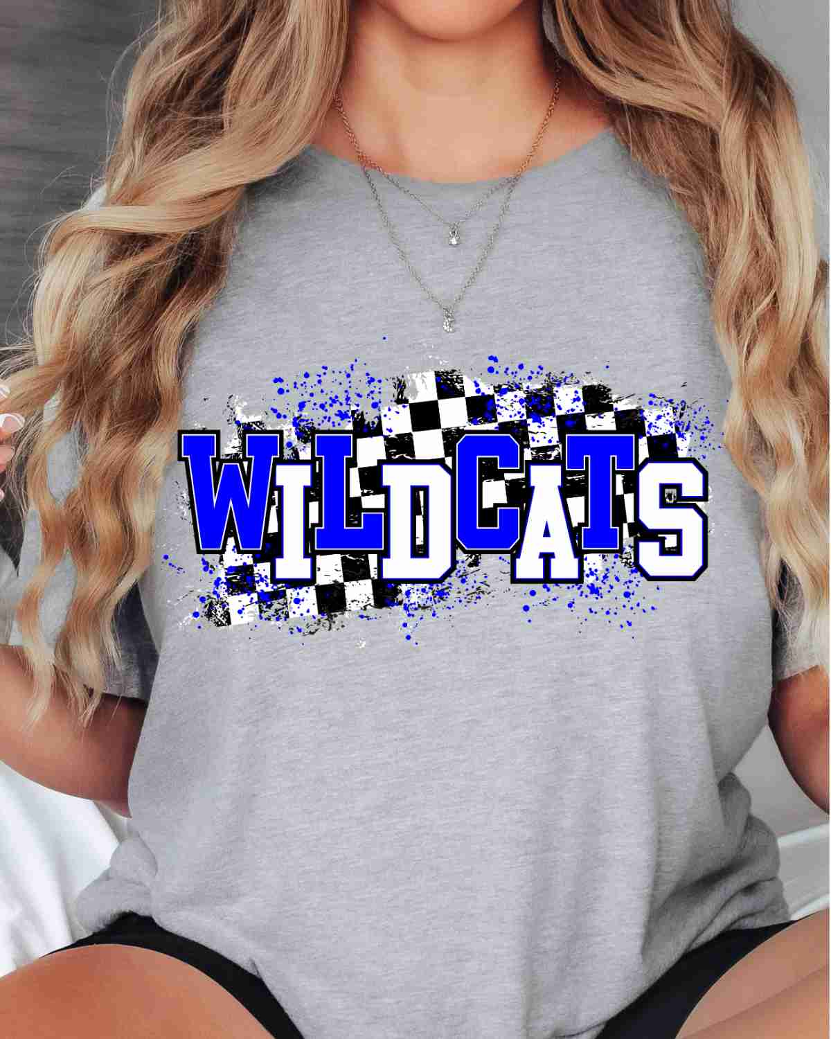 Wildcats Checkered Swash DTF Transfer