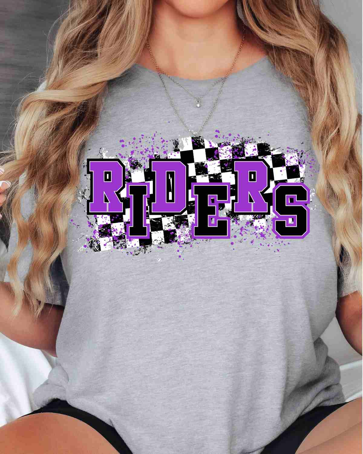 Riders Checkered Swash DTF Transfer