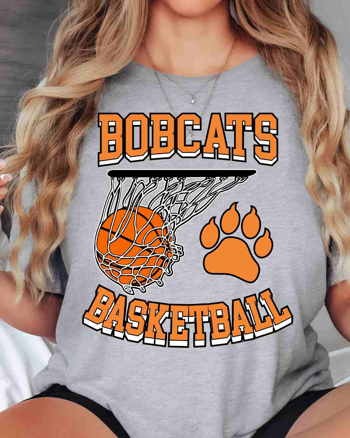 Bobcats Basketball Hoop DTF Transfer