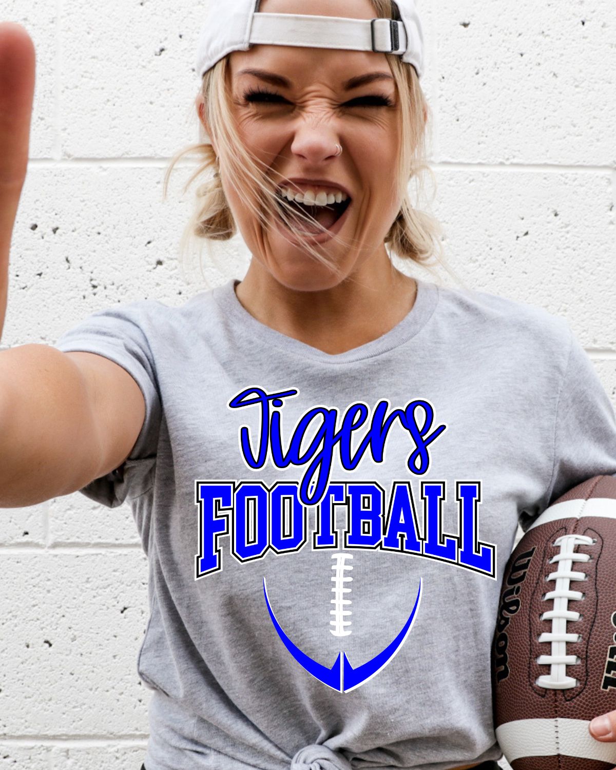 Tigers Half Football DTF Transfer