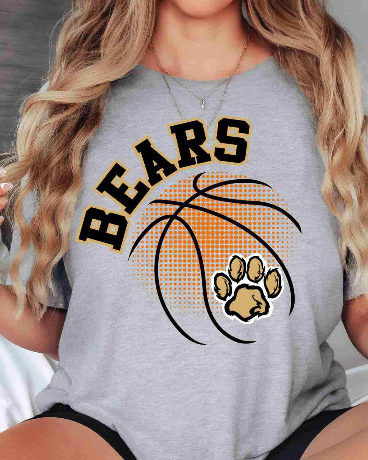 Bears Basketball Halftone DTF Transfer