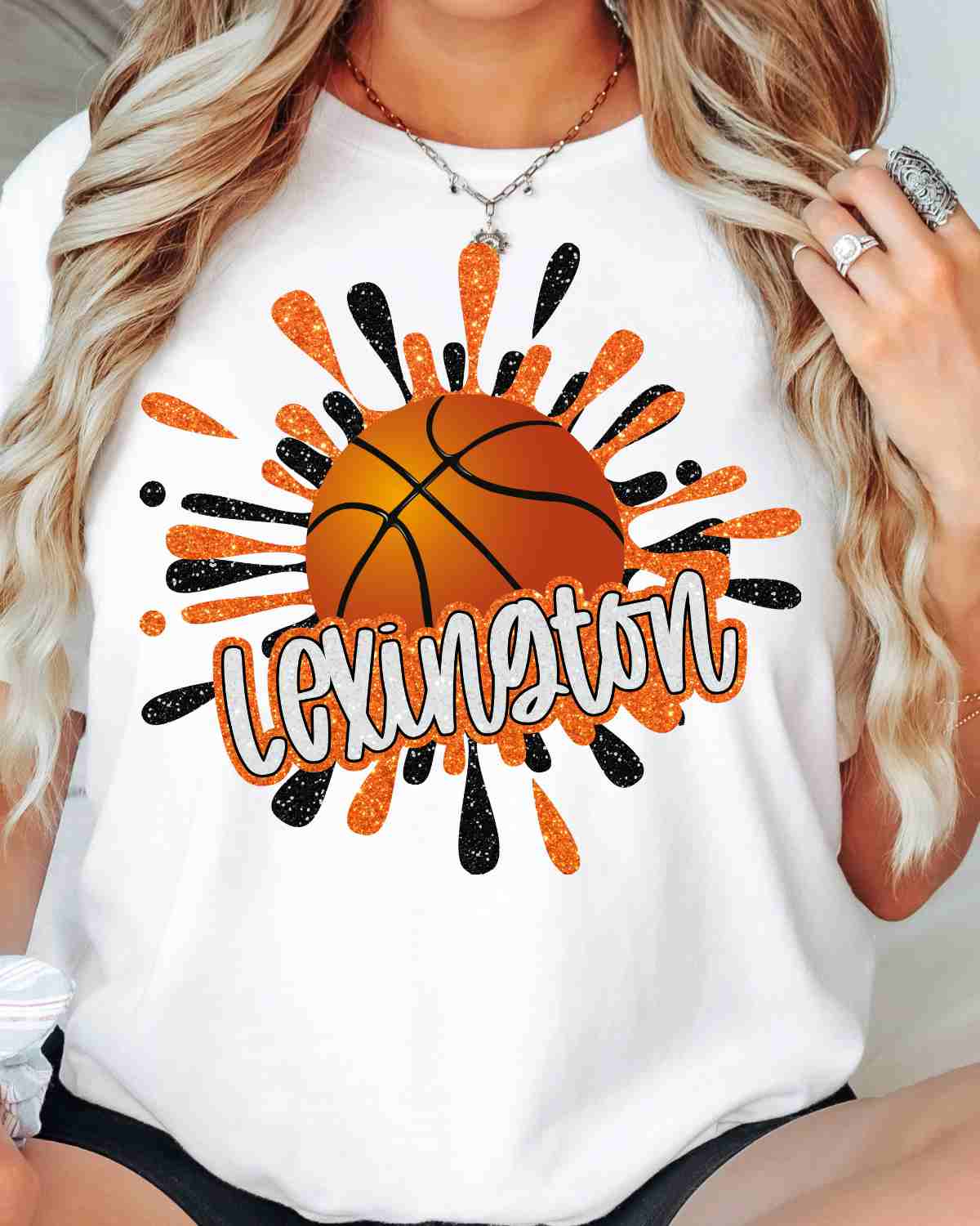 Lexington Basketball Splatter DTF Transfer