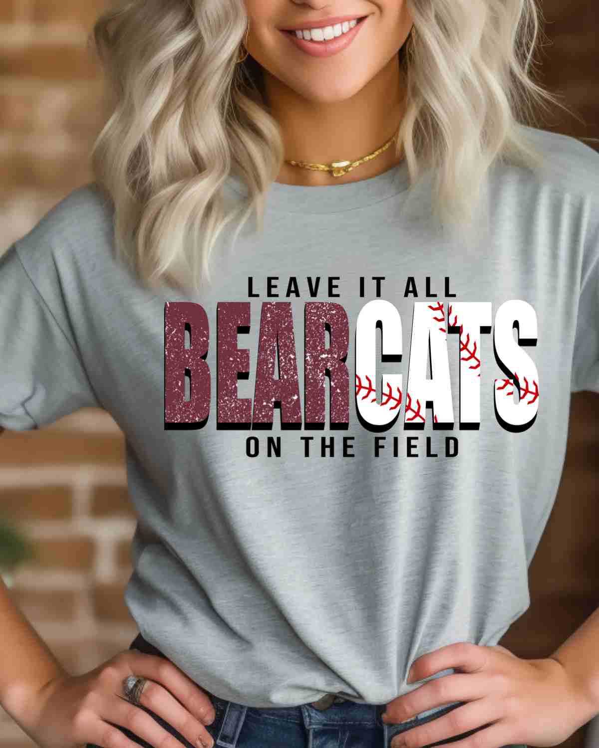 Bearcats Baseball Leave it on the Field DTF Transfer