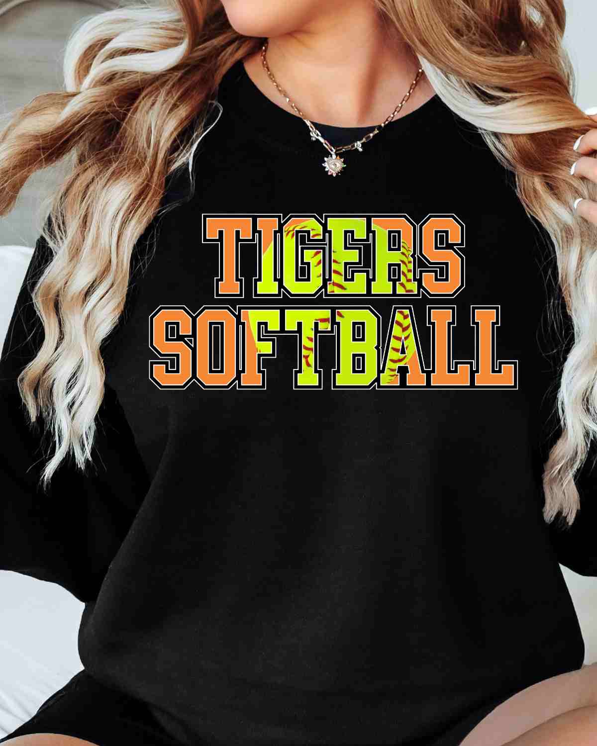 Tigers Softball Words DTF Transfer