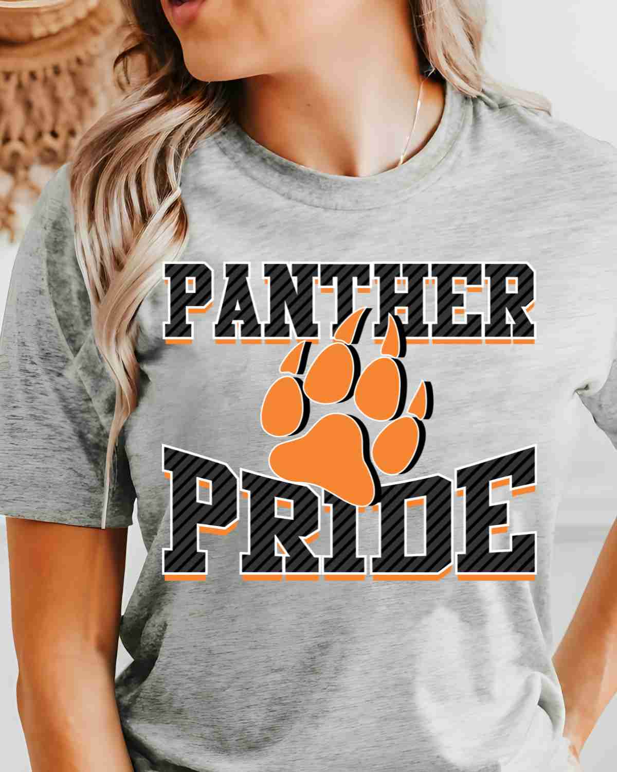 Panther Pride Paw Print DTF Transfer