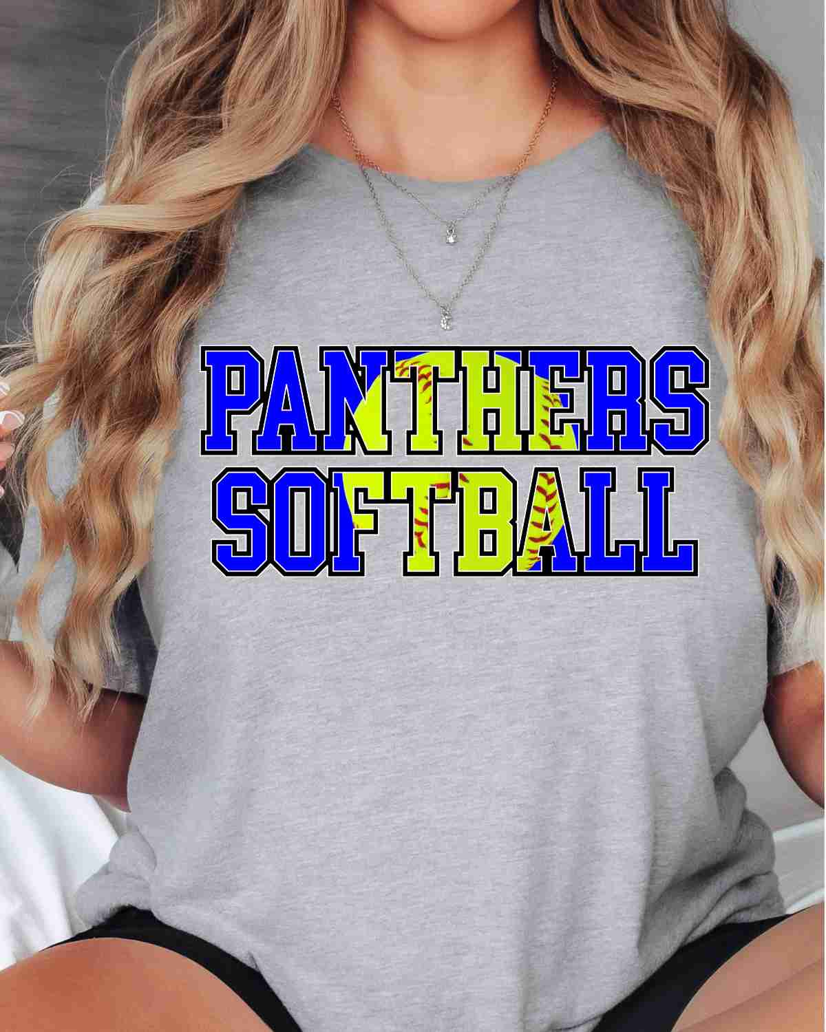 Panthers Softball Words DTF Transfer
