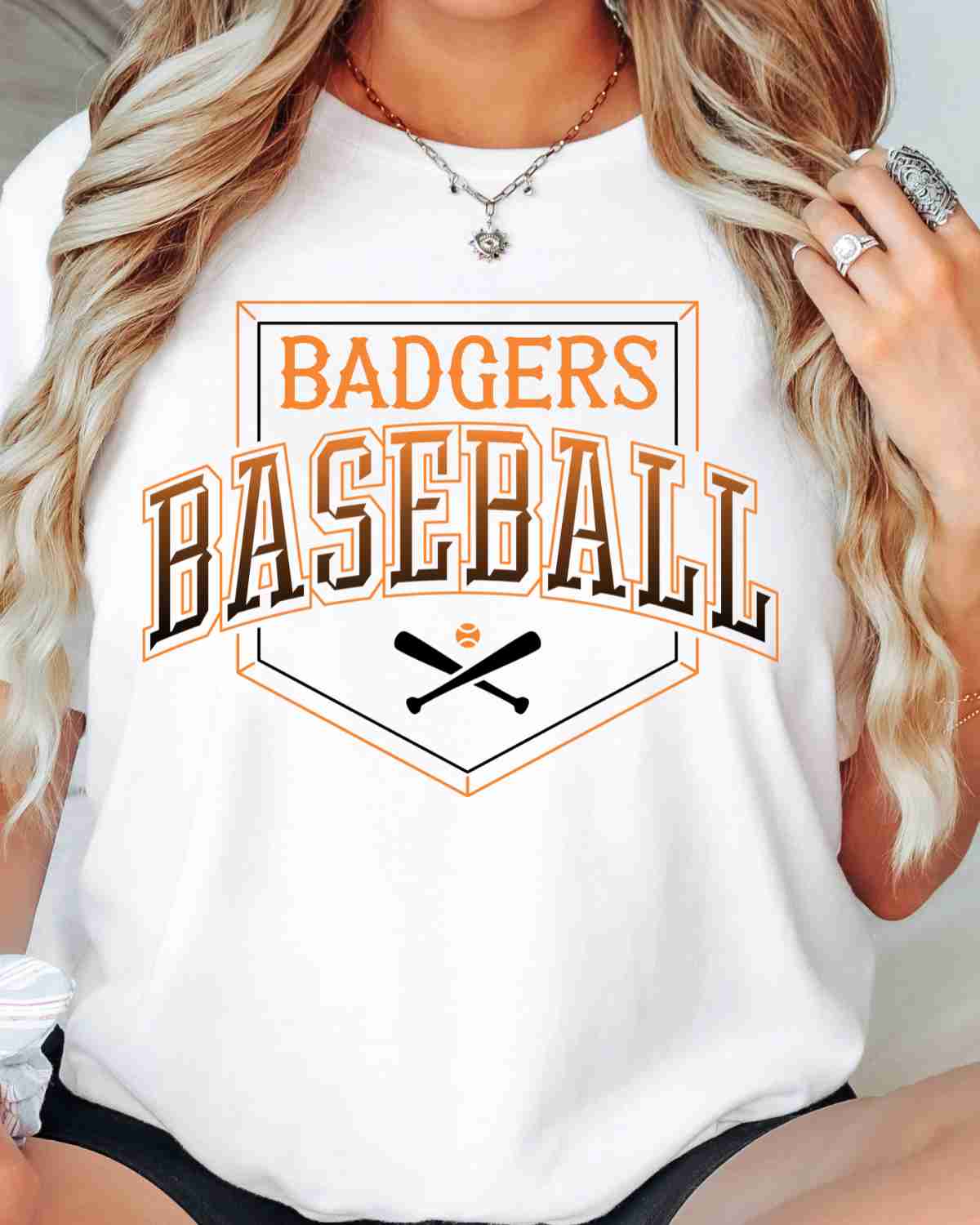 Badgers Baseball Home Plate DTF Transfer