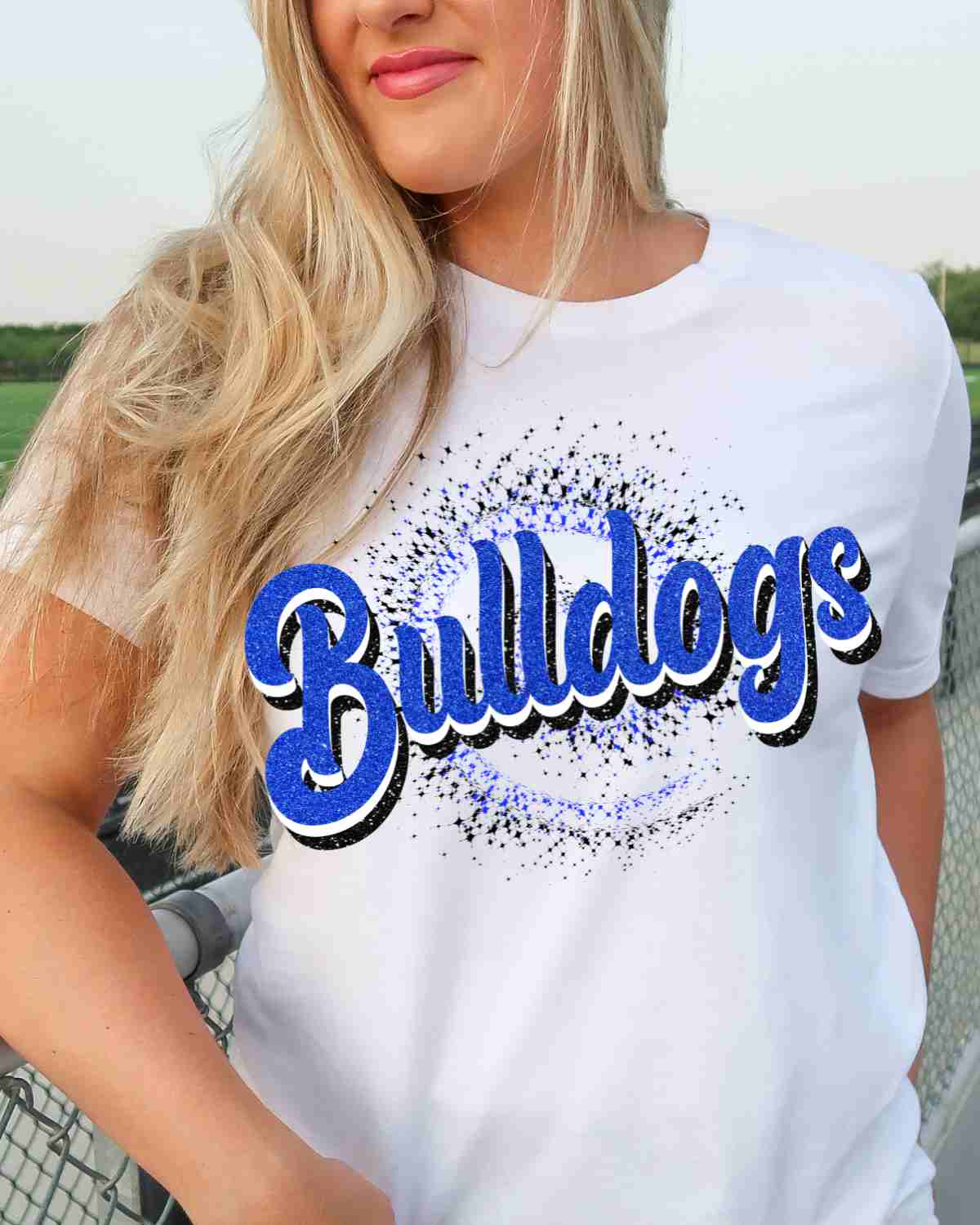 Bulldogs Swirl DTF Transfer - Rustic Grace Heat Transfer Company