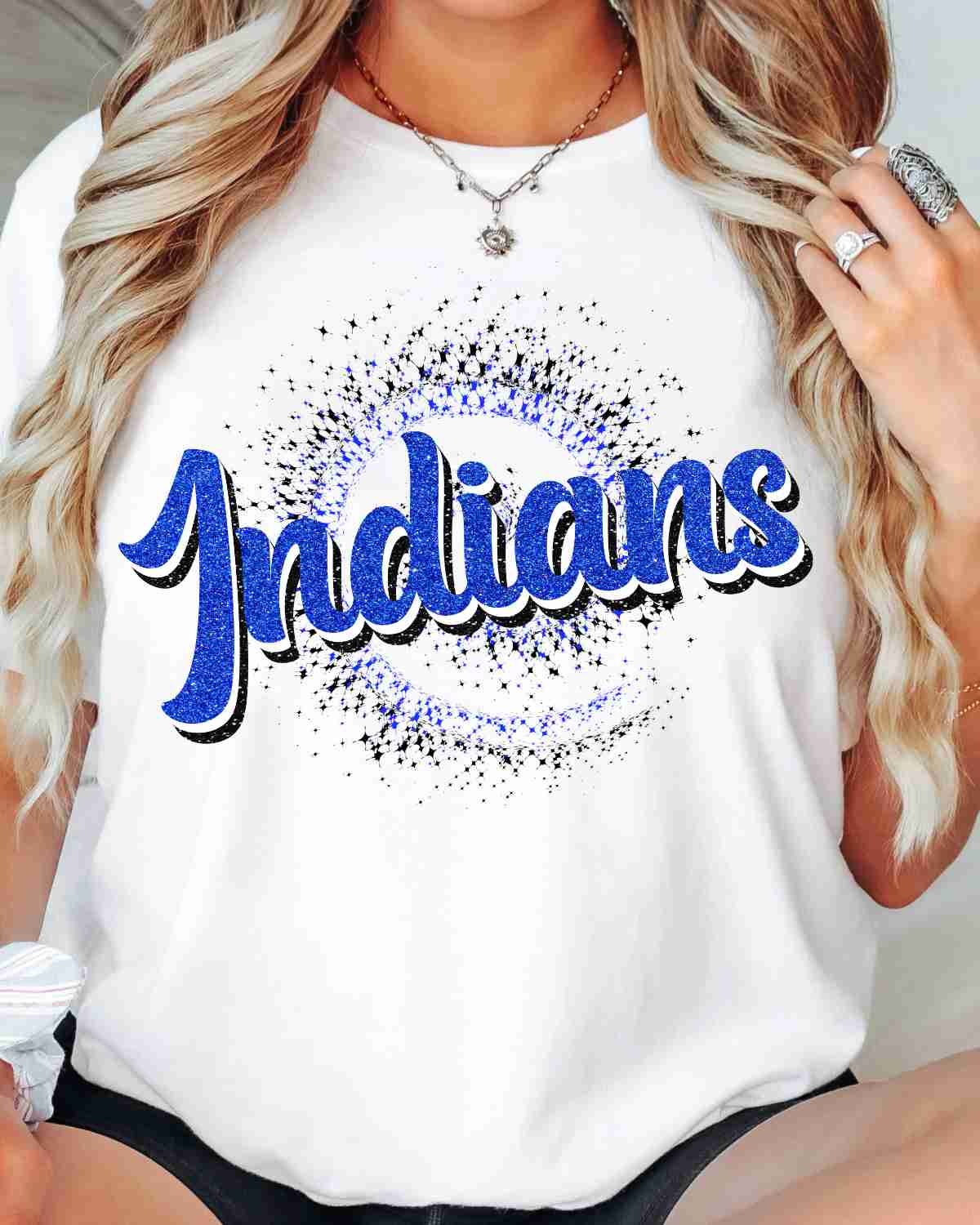 Indians Swirl DTF Transfer