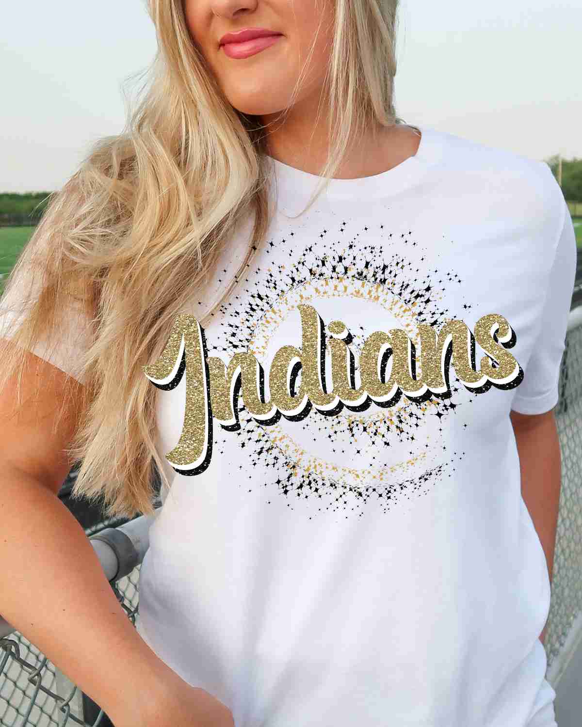 Indians Swirl DTF Transfer