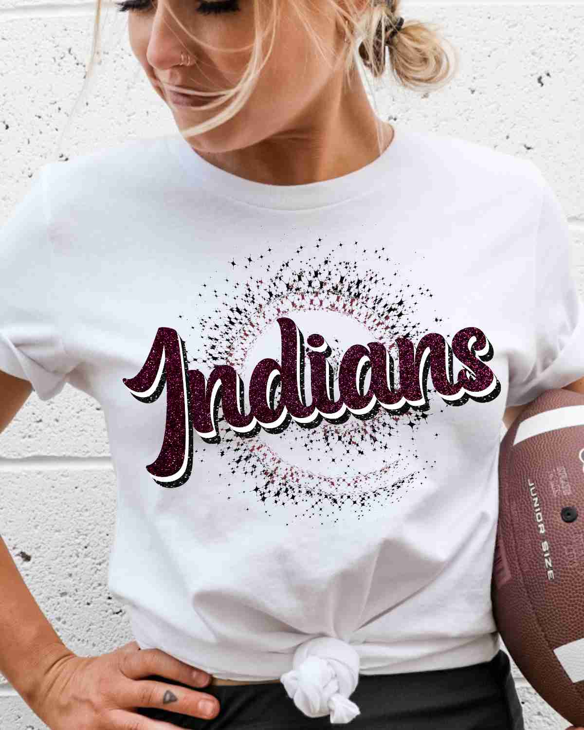 Indians Swirl DTF Transfer