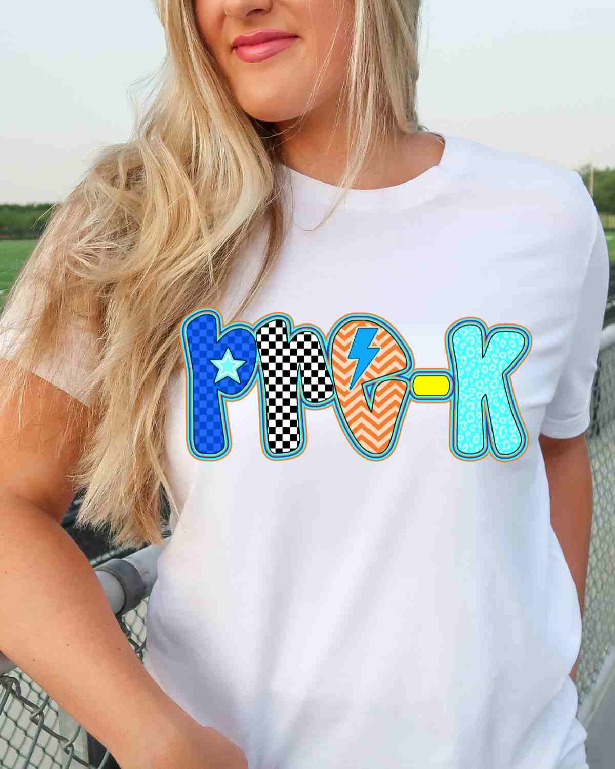 Grade Checkered Print Letters Boy DTF Transfer