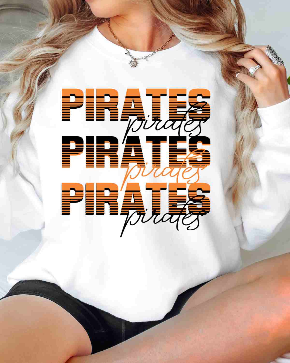 Pirates Sliced Lettering DTF Transfer