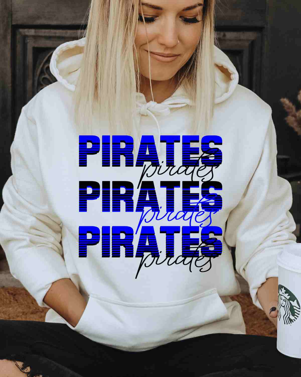 Pirates Sliced Lettering DTF Transfer