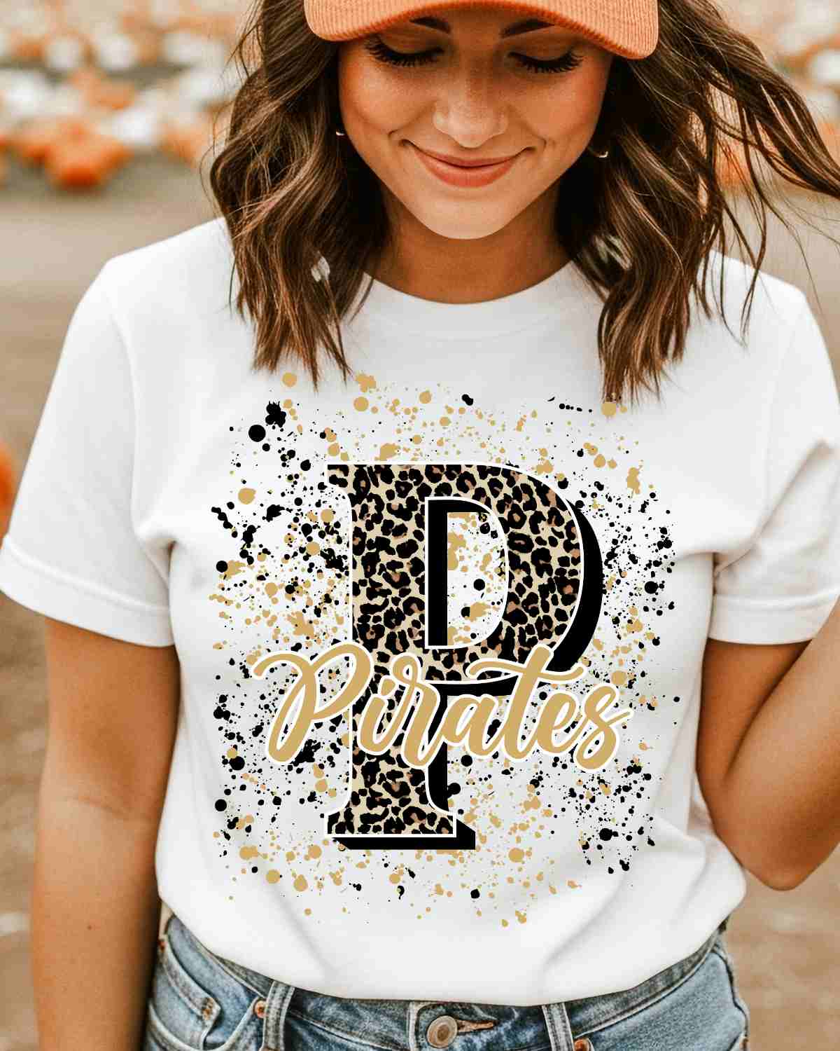 Pirates Letter Splatter DTF Transfer
