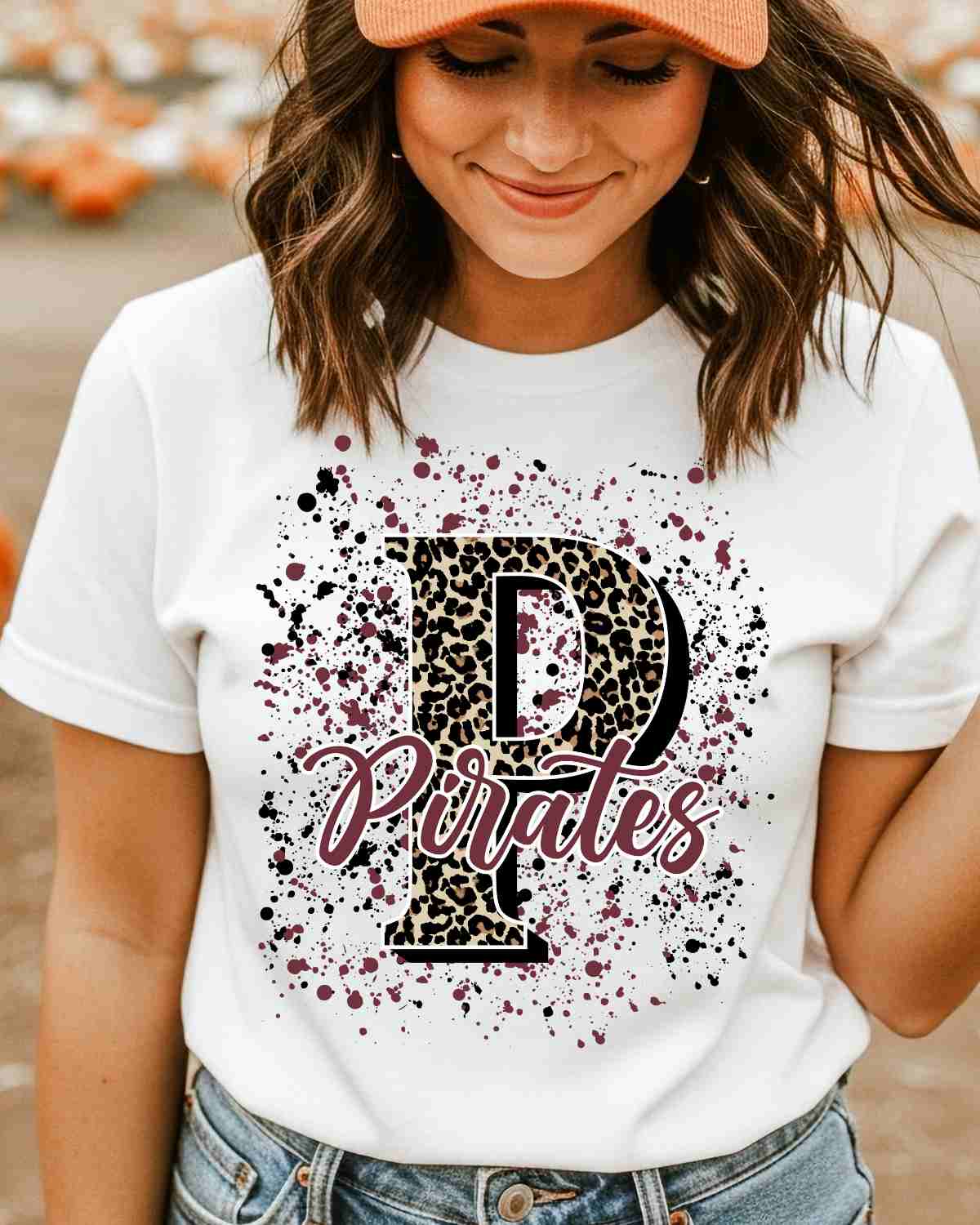Pirates Letter Splatter DTF Transfer