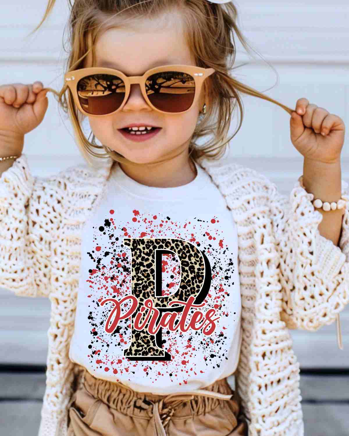 Pirates Letter Splatter DTF Transfer