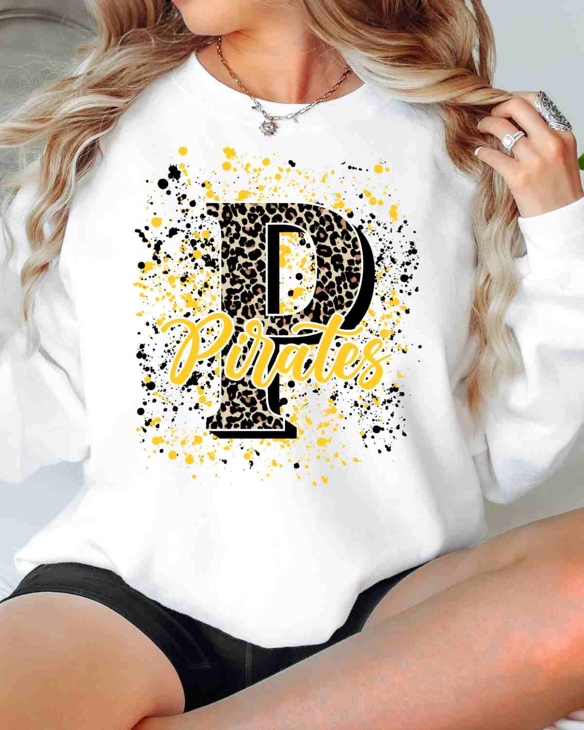 Pirates Letter Splatter DTF Transfer
