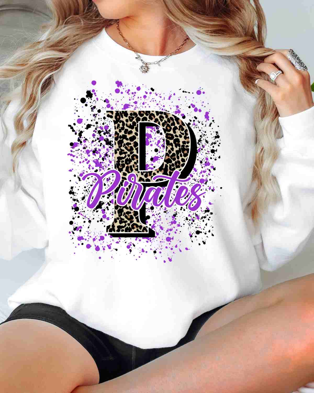 Pirates Letter Splatter DTF Transfer