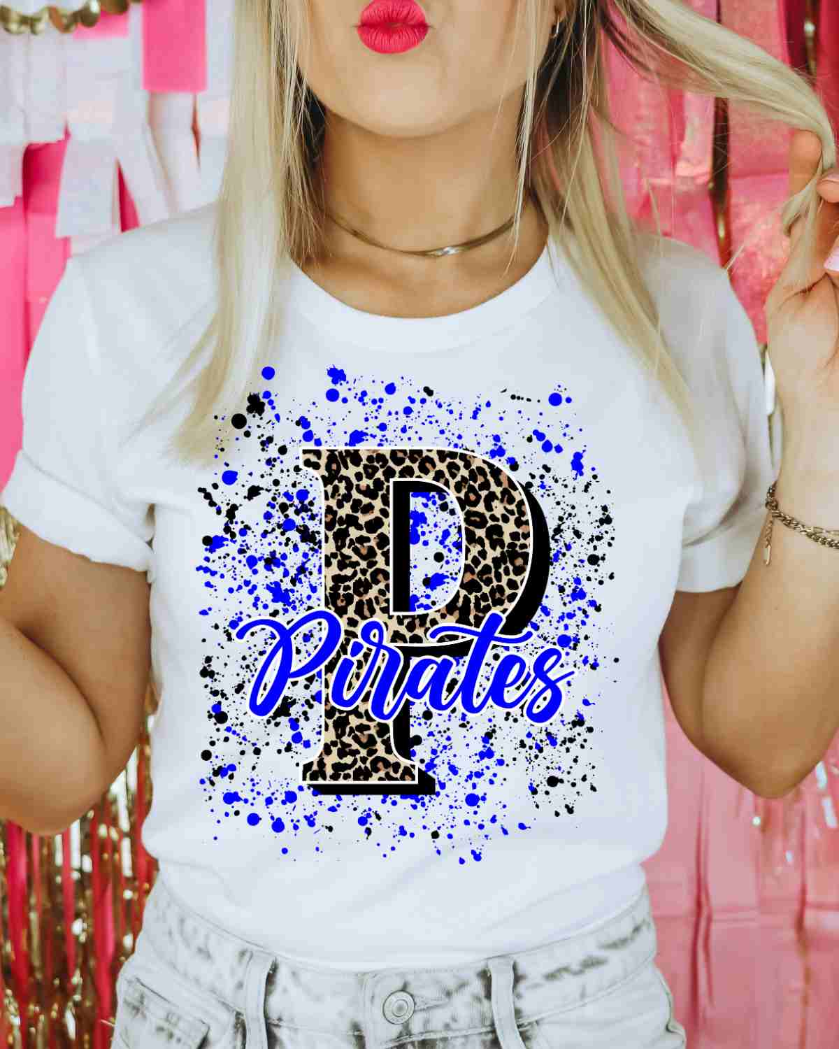 Pirates Letter Splatter DTF Transfer