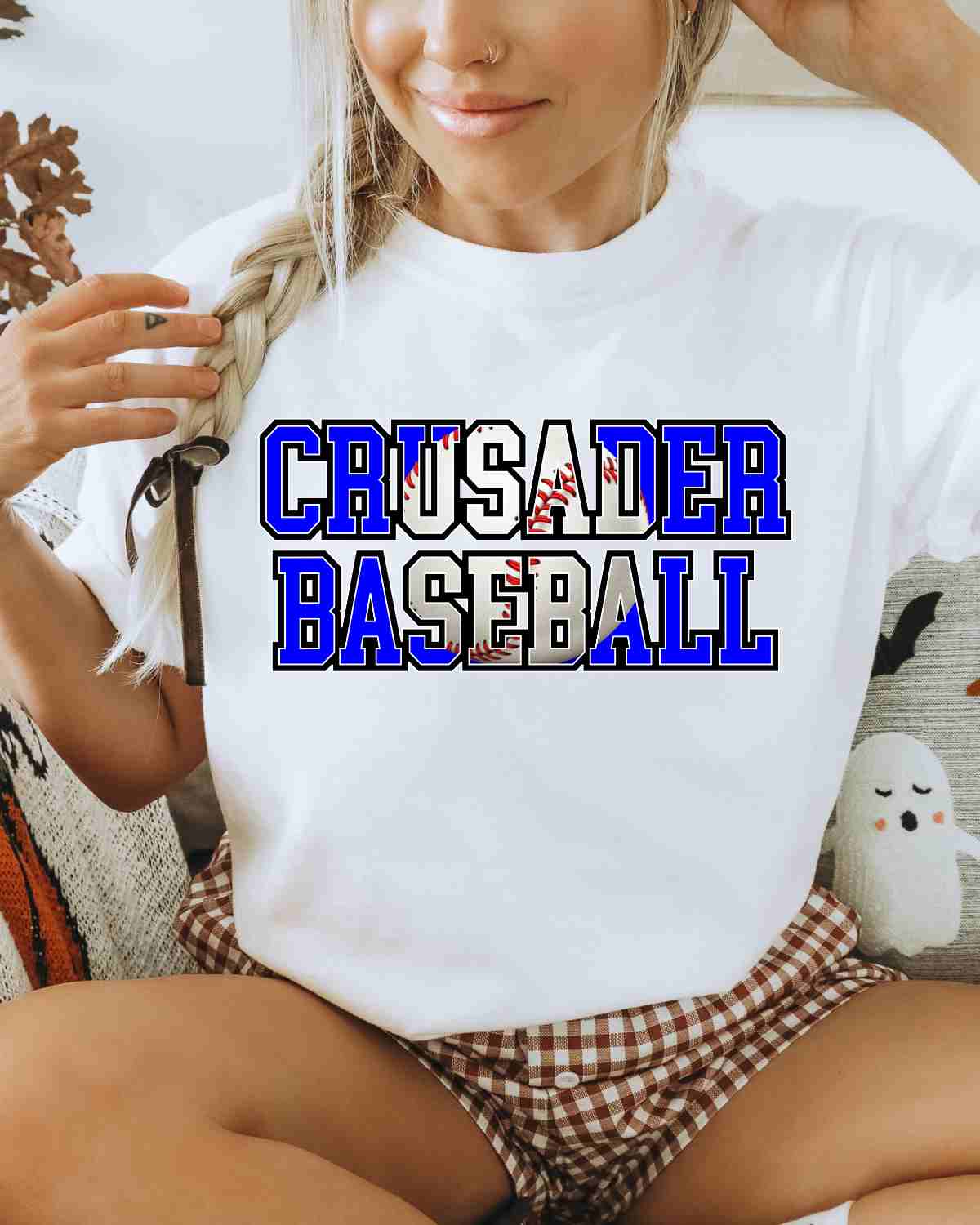 Crusader Baseball Words DTF Transfer - Rustic Grace Heat Transfer Company