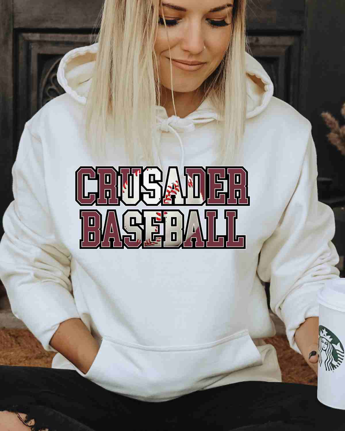 Crusader Baseball Words DTF Transfer - Rustic Grace Heat Transfer Company