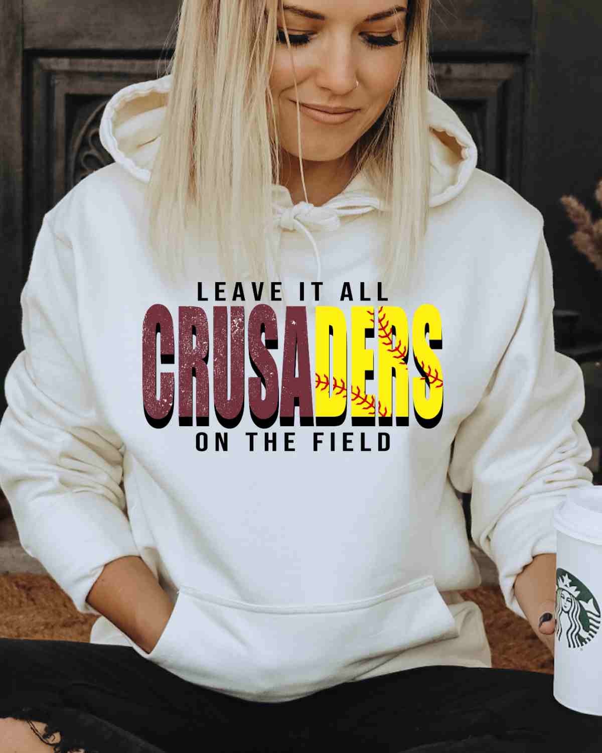 Crusaders Softball Leave it on the Field DTF Transfer - Rustic Grace Heat Transfer Company