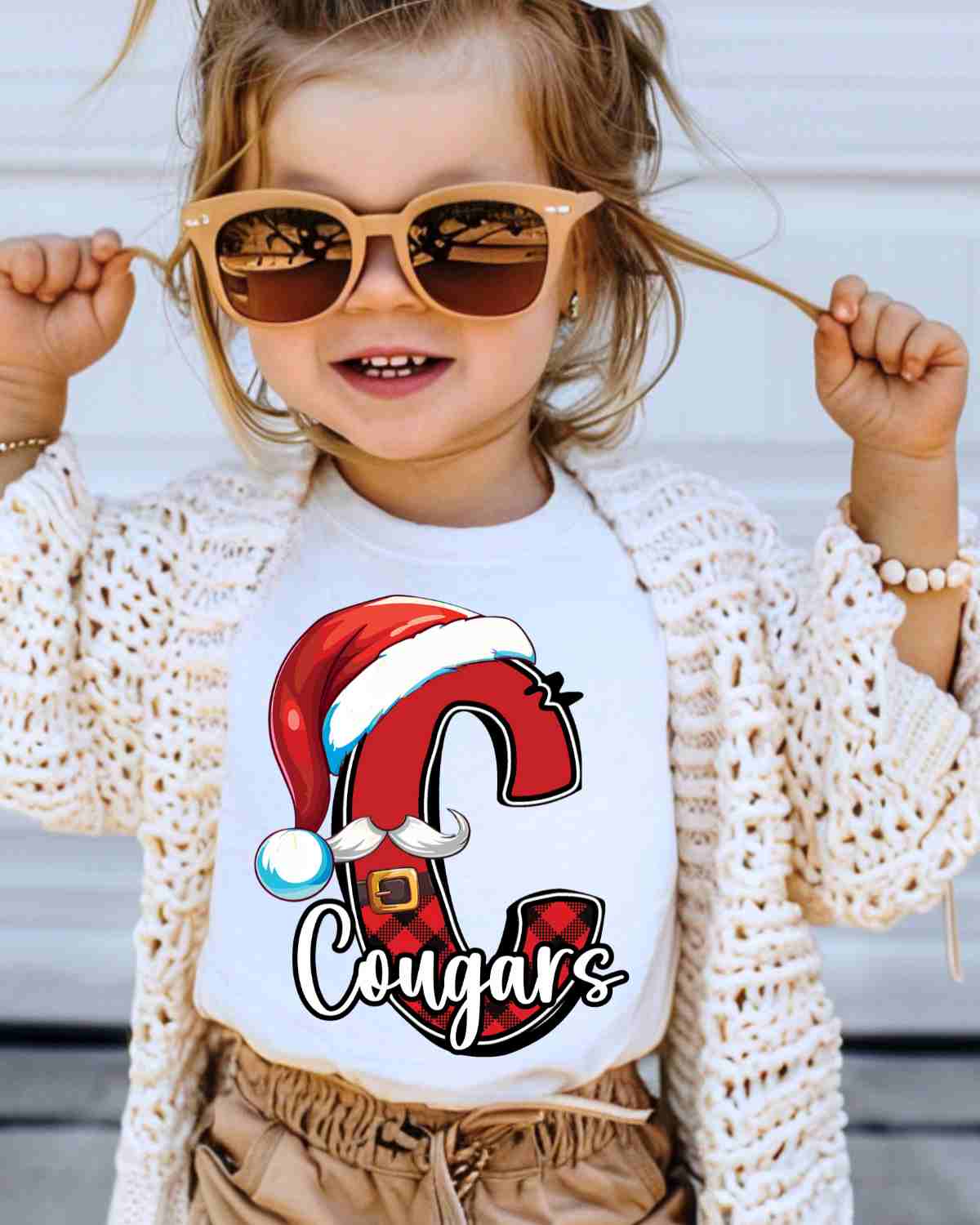 Cougars Santa Letter DTF Transfer