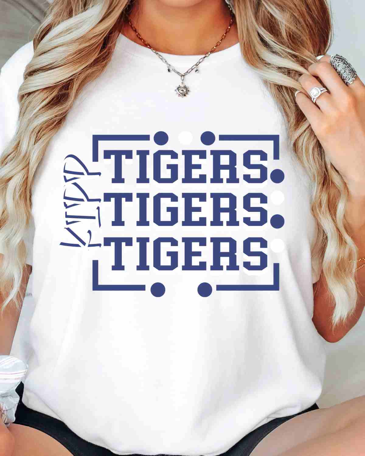 KIPP Tigers Rectangle with Dots DTF Transfer