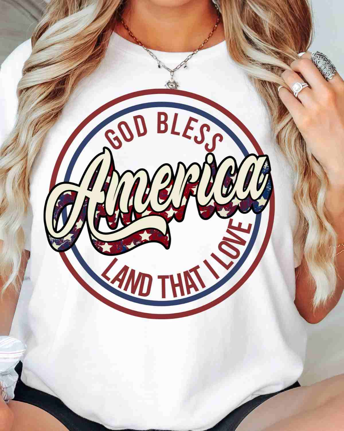 God Bless America Circle Transfer