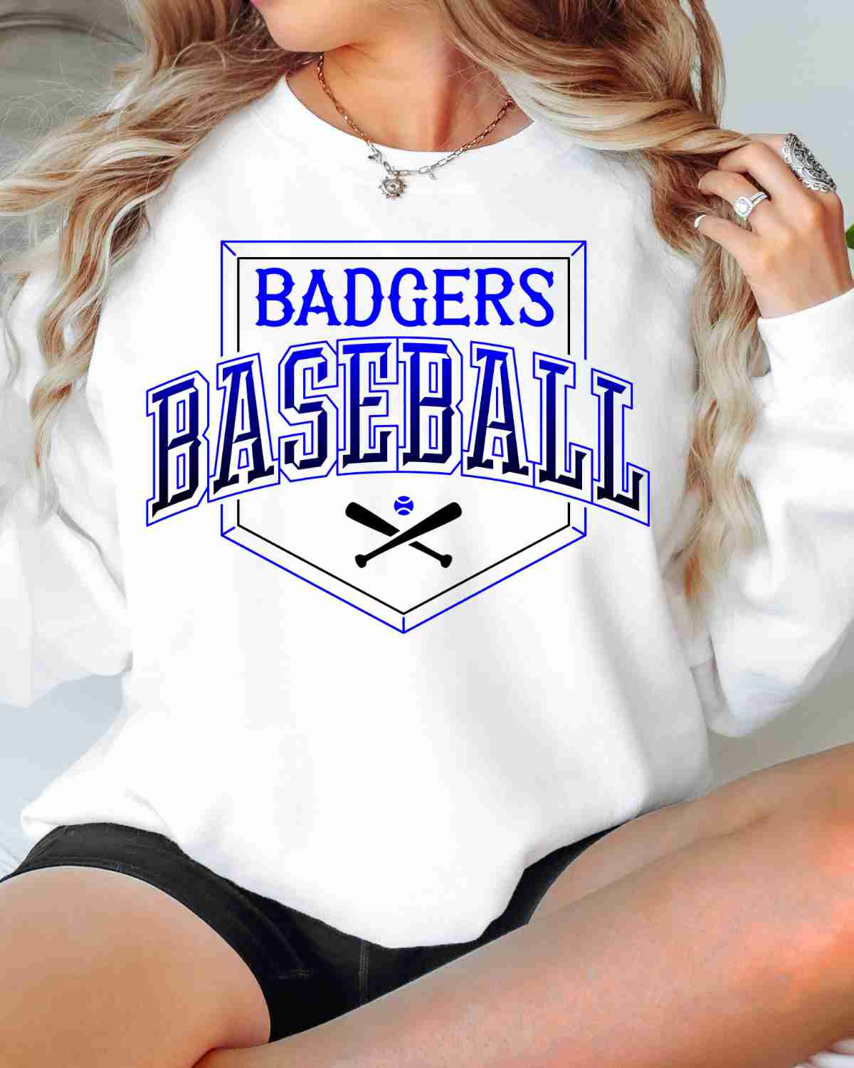 Badgers Baseball Home Plate DTF Transfer
