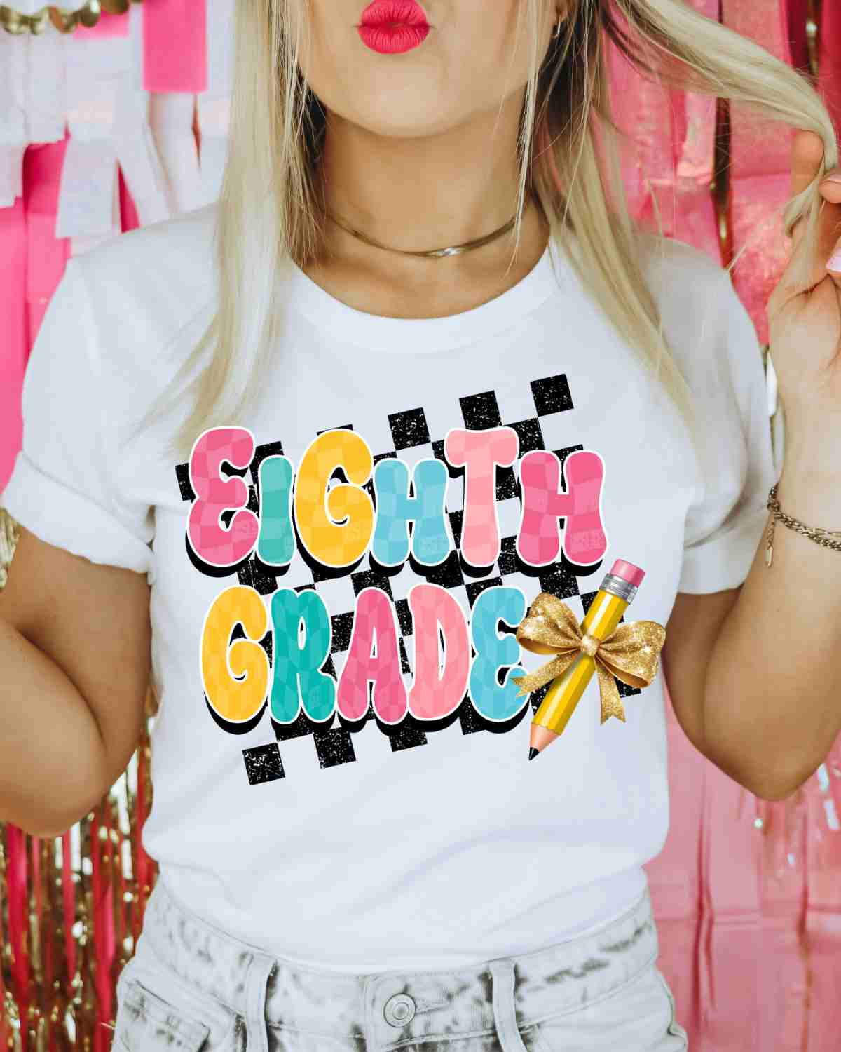 Grade Checkered DTF Transfer - Rustic Grace Heat Transfer Company