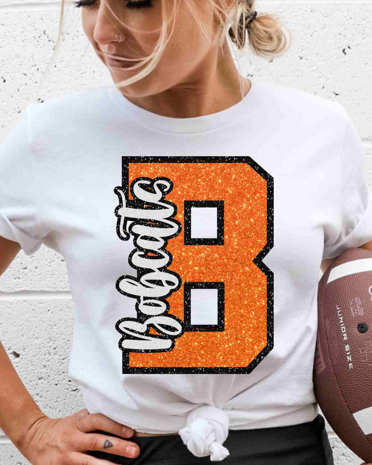 Bobcats Glitter Letter DTF Transfer